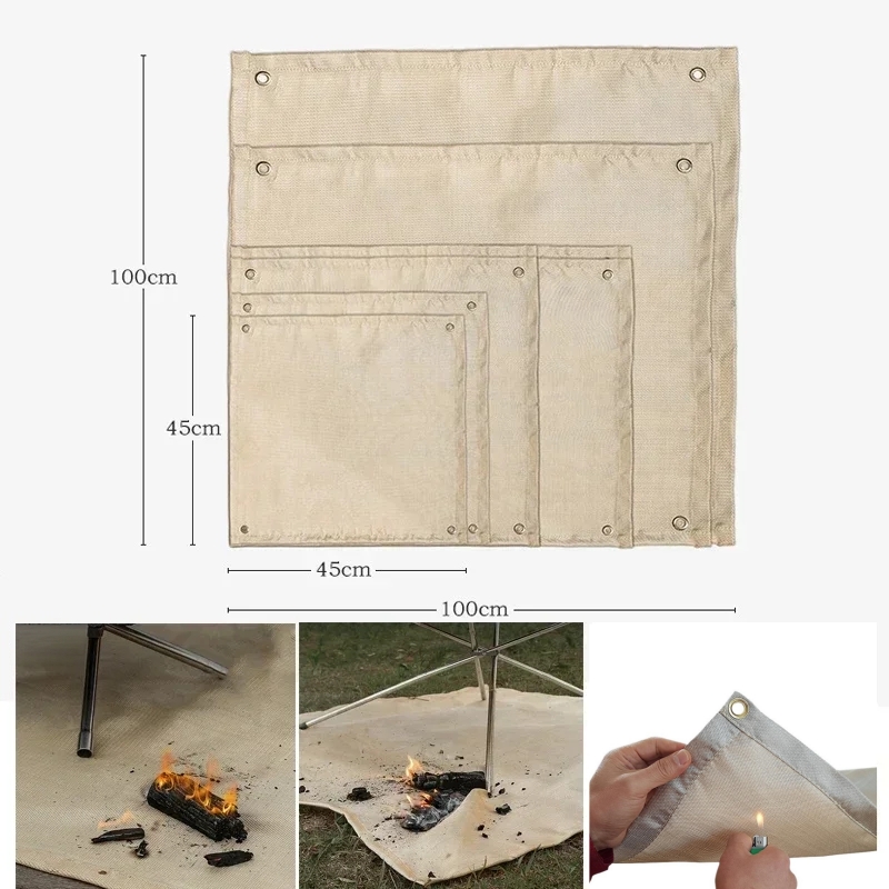 Camping Fireproof Mat Heat Res - огляд і ціна Outdoor Camping Blanket