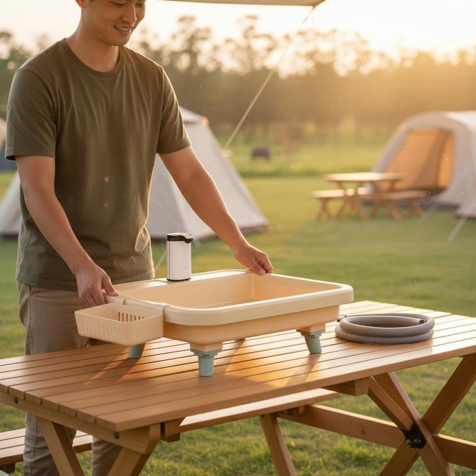Portable Camping Sink with Bui - огляд і ціна Outdoor Camp