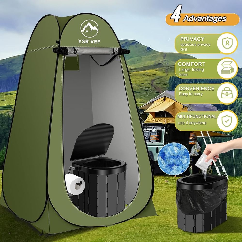 Portable Toilet Kit, Camping T - огляд і ціна Outdoor Camp