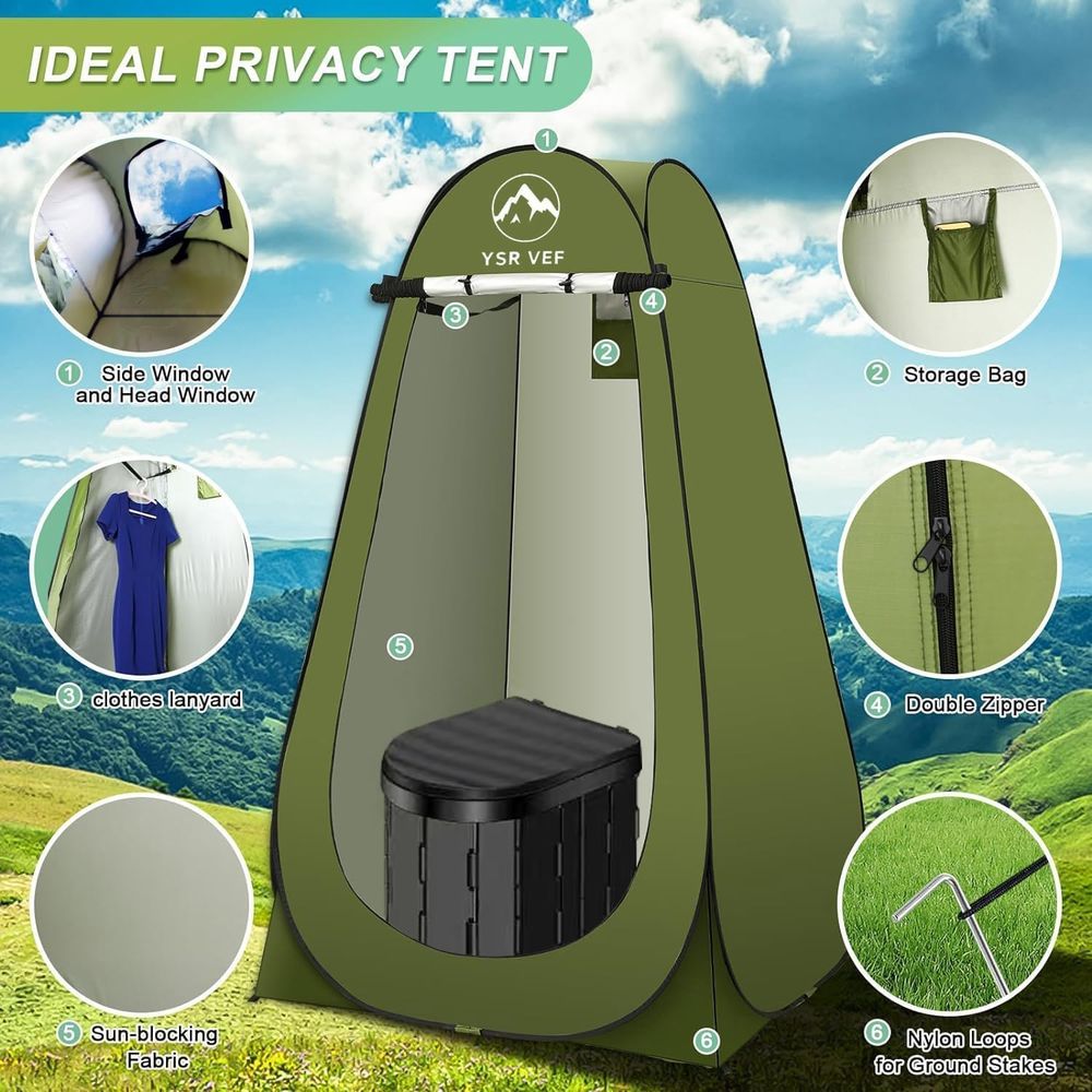 Portable Toilet Kit, Camping T - огляд і ціна Outdoor Camp