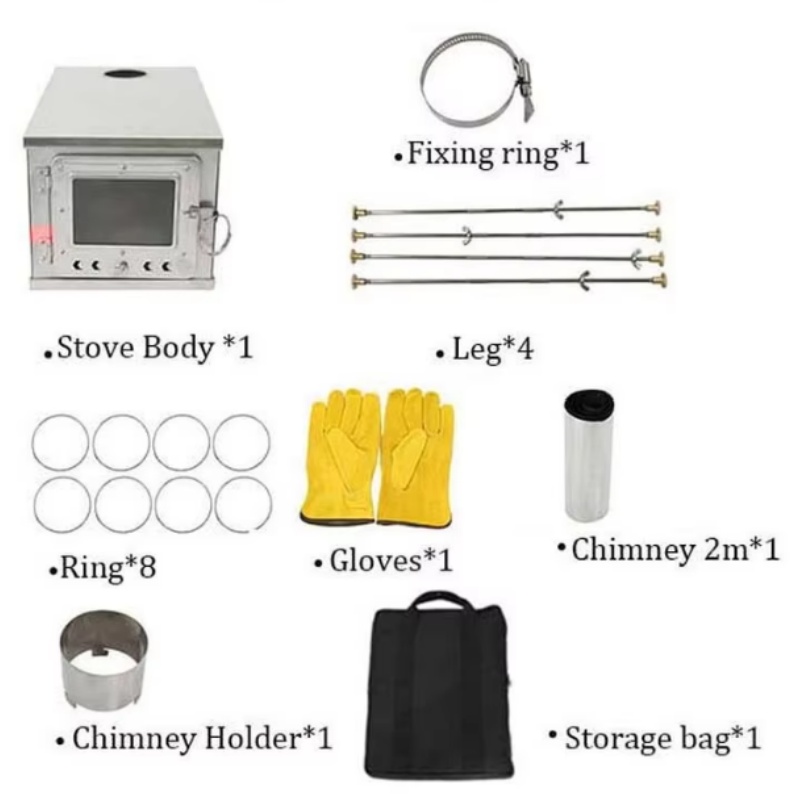 Foldable  Tent Stove Lightweig - огляд і ціна Outdoor Camping Stove Wood