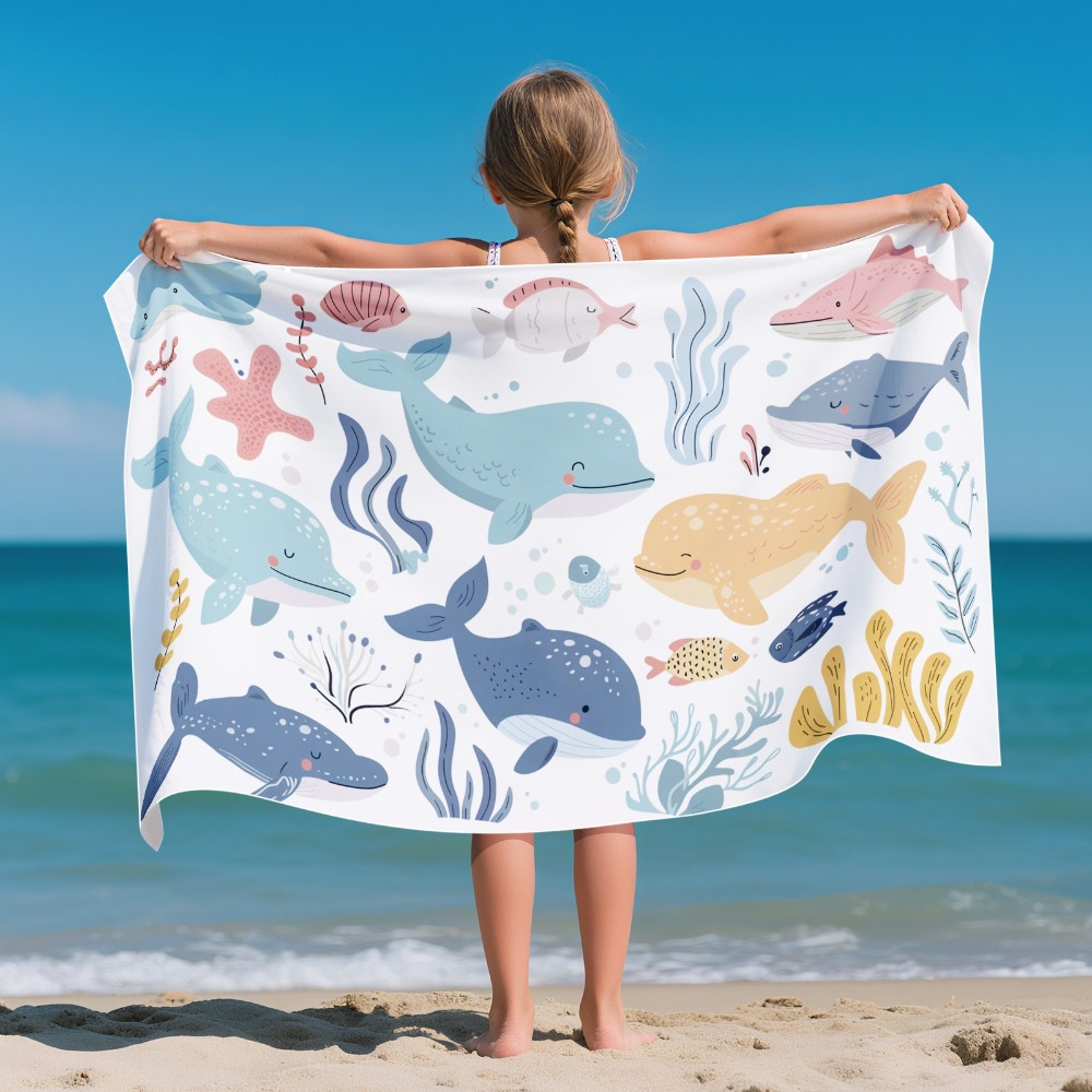 Cartoon Pattern Beach Towel Ki - огляд і ціна Outdoor Camping Blanket