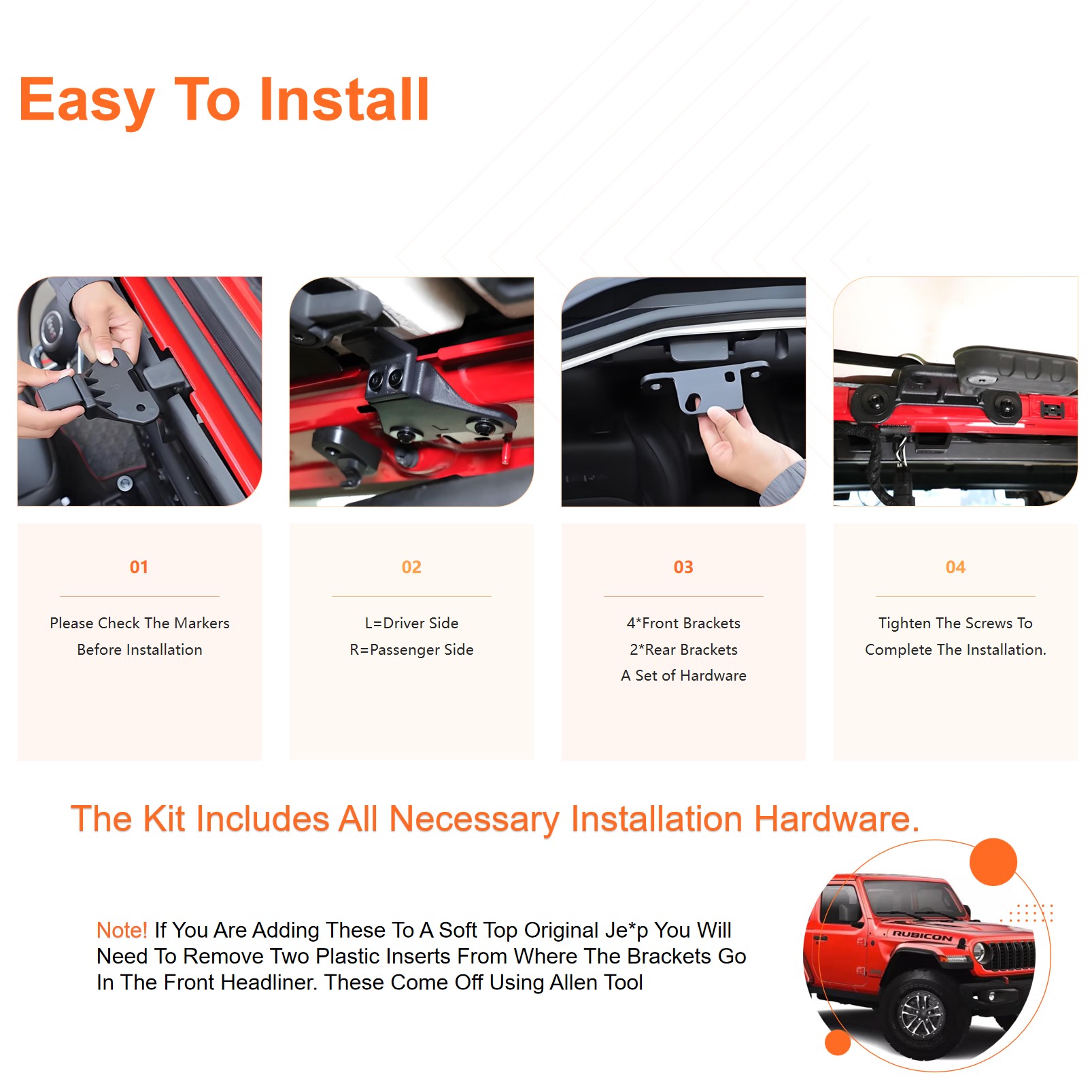 Car Roof Hardtop Mount Bracket - огляд і ціна Outdoor Camping Jeep
