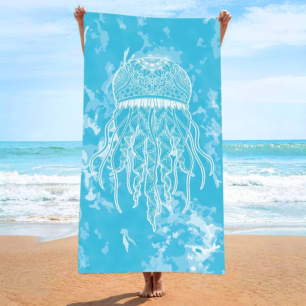 27.5x55inch Blue Ocean Jellyfi - огляд і ціна Outdoor Camping Blanket