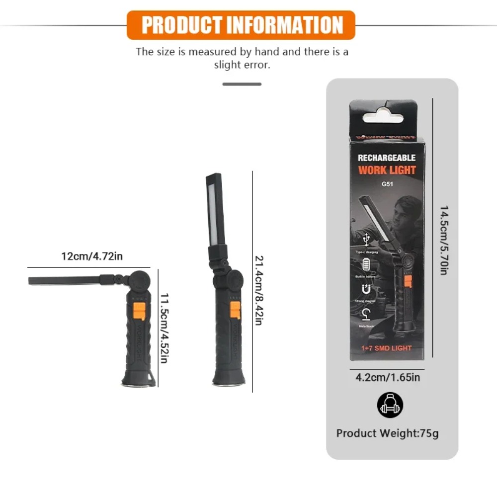 Portable COB LED Flashlight US - огляд і ціна Outdoor Camping Glamping