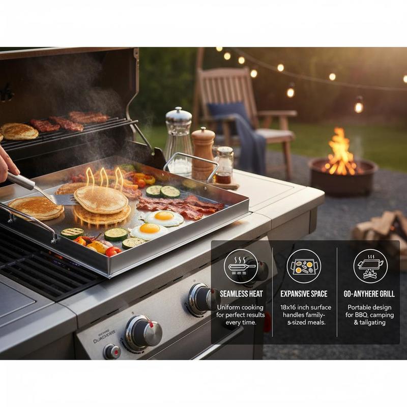 Universal Flat Top Griddle 18x - огляд і ціна Outdoor Camping Essentials
