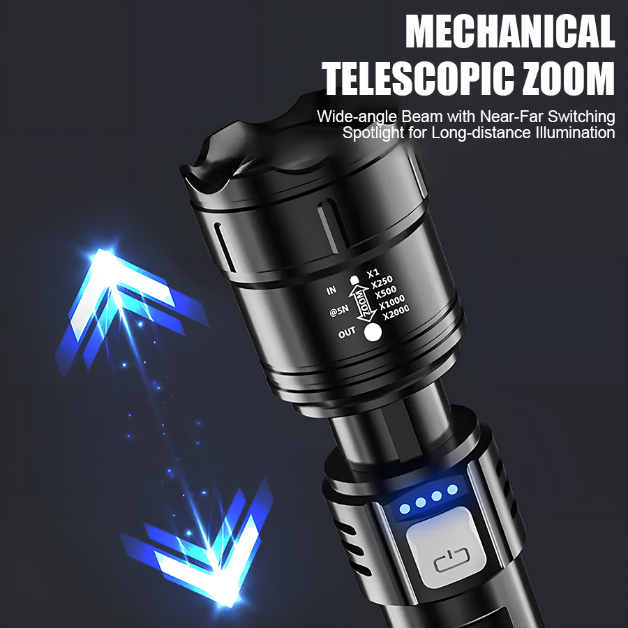 High Power P50 LED Flashlight  - огляд і ціна Outdoor Camping Glamping