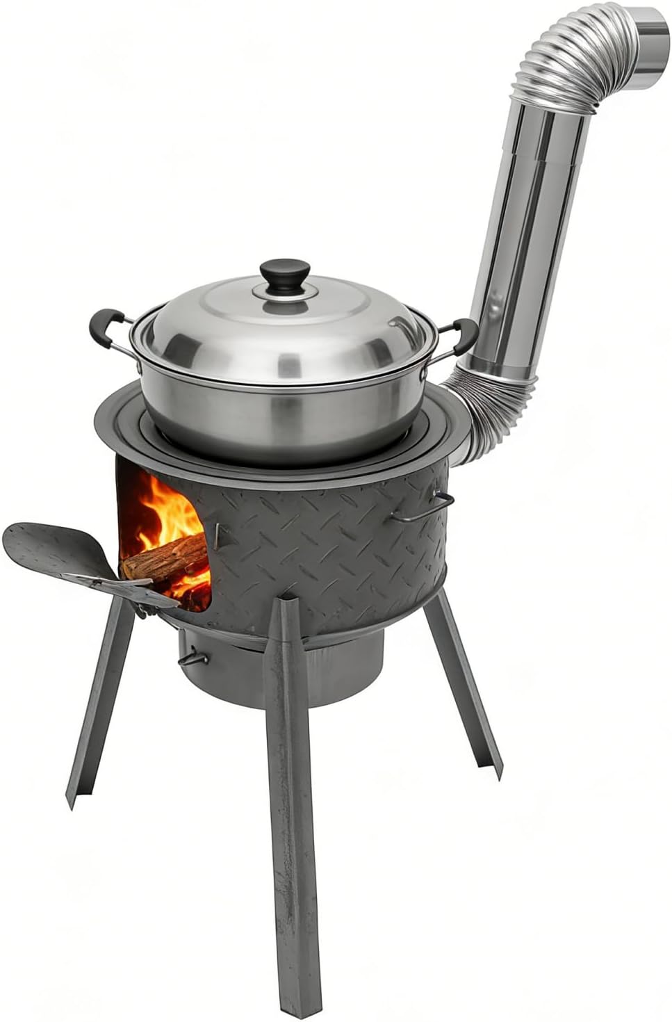 Portable Wood Burning Rocket S - огляд і ціна Outdoor Camping Stove Wood