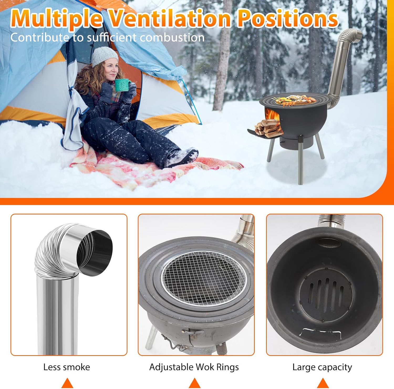 Portable Wood Burning Rocket S - огляд і ціна Outdoor Camping Stove Wood