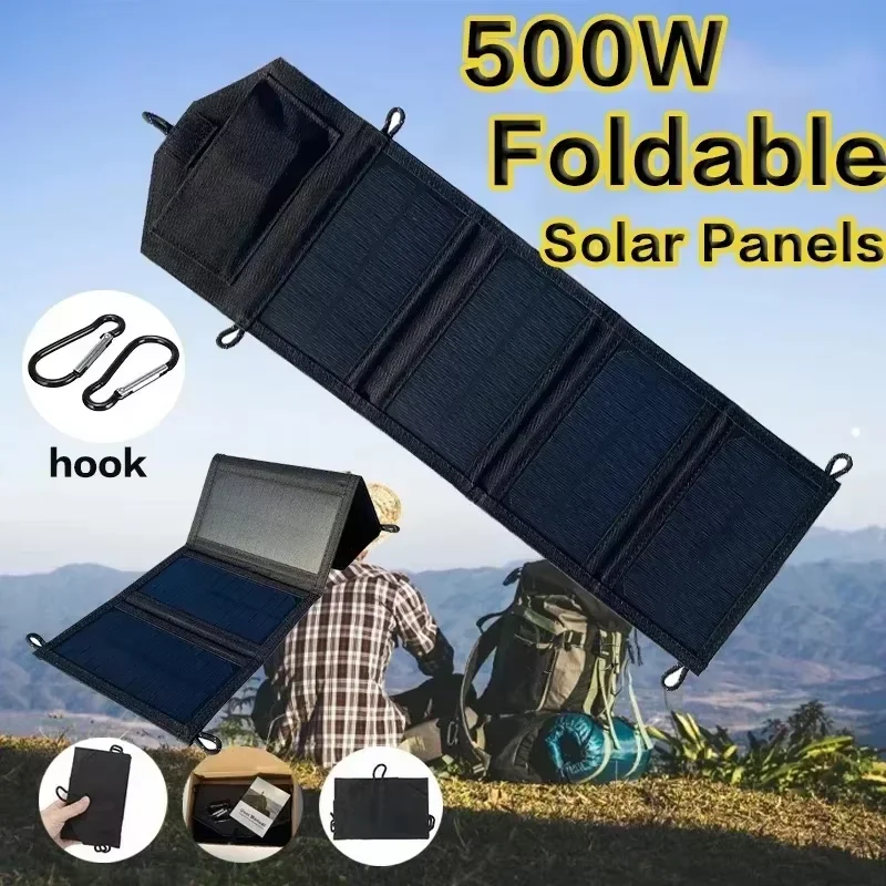500W Foldable Solar Panel 4-Pa - огляд і ціна Zd Outdoor Camping