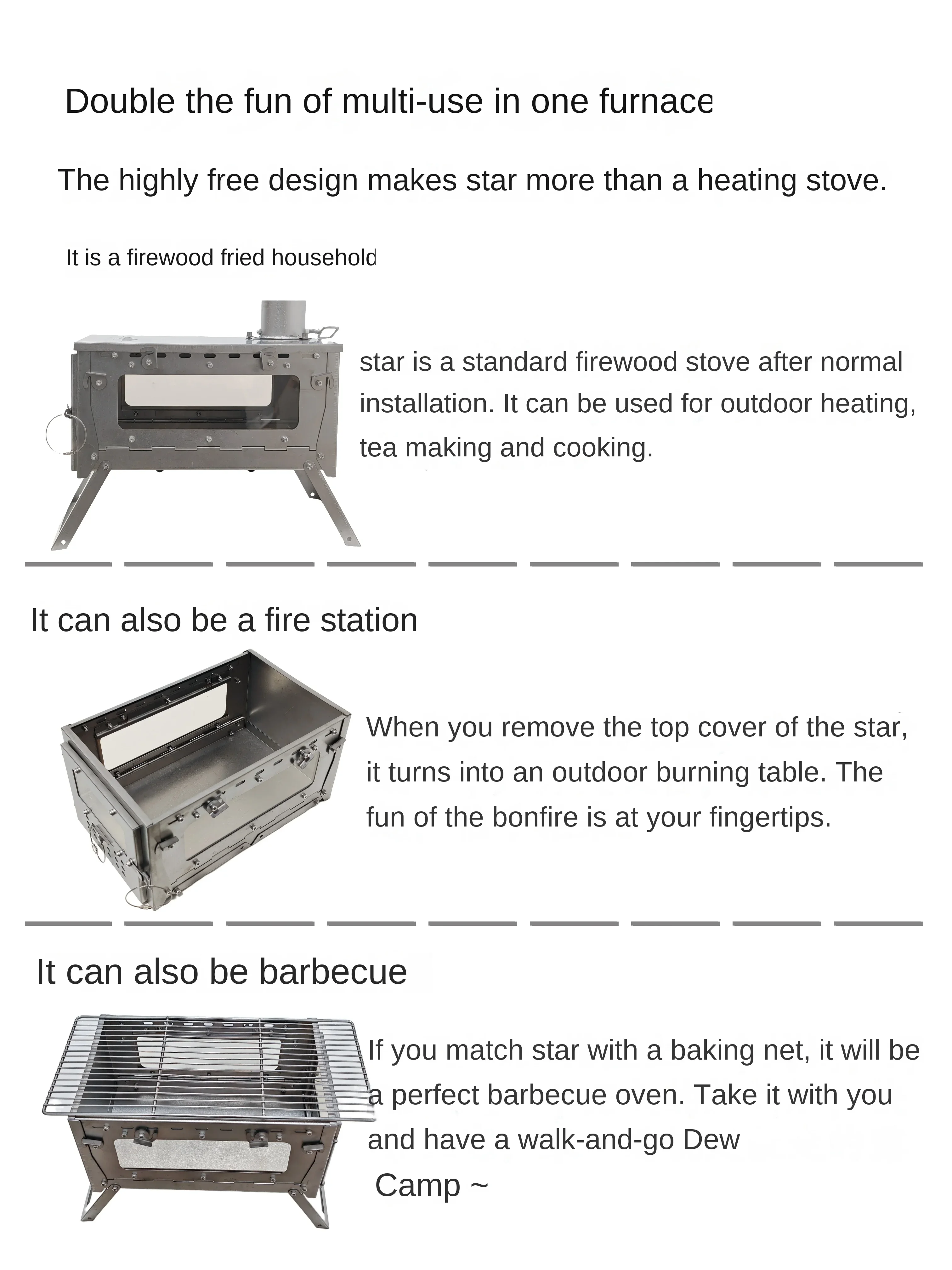 WT Star Ti Titanium Alloy Fold - огляд і ціна Outdoor Camping Gas Heater