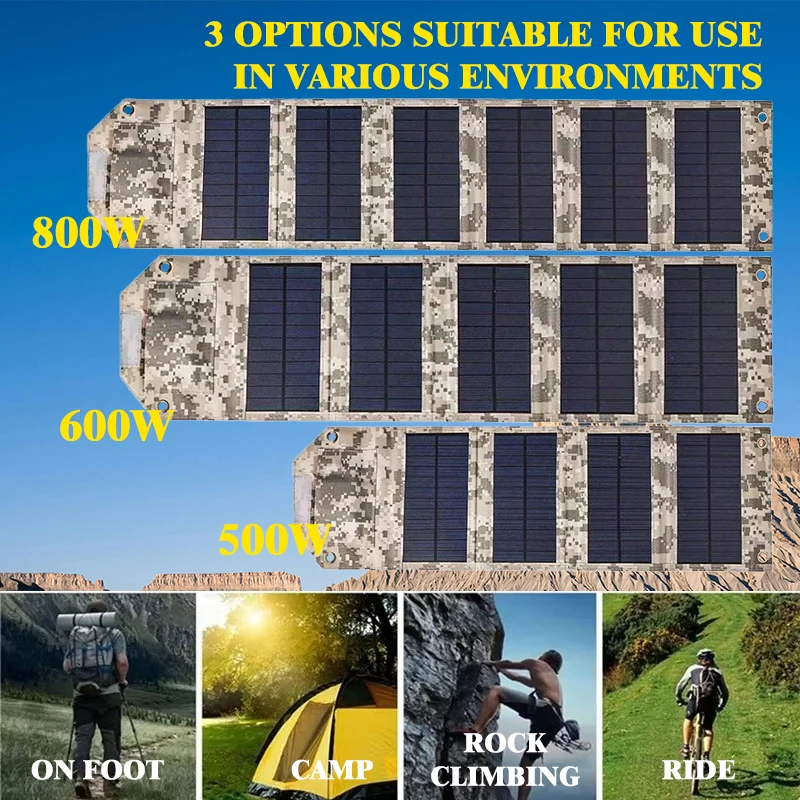 500W-800W Foldable Solar Charg - огляд і ціна Zd Outdoor Camping