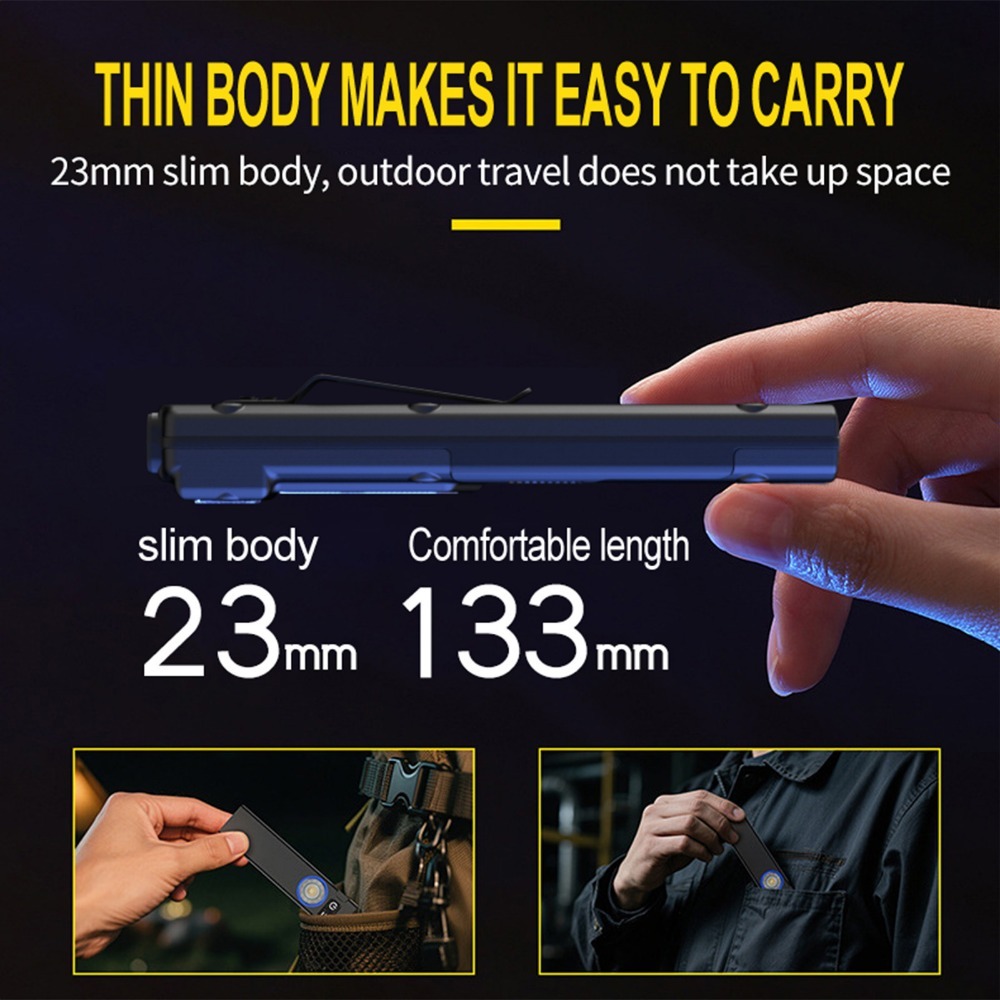 Ultra-Thin EDC Rechargeable LE - огляд і ціна Outdoor Camping Glamping