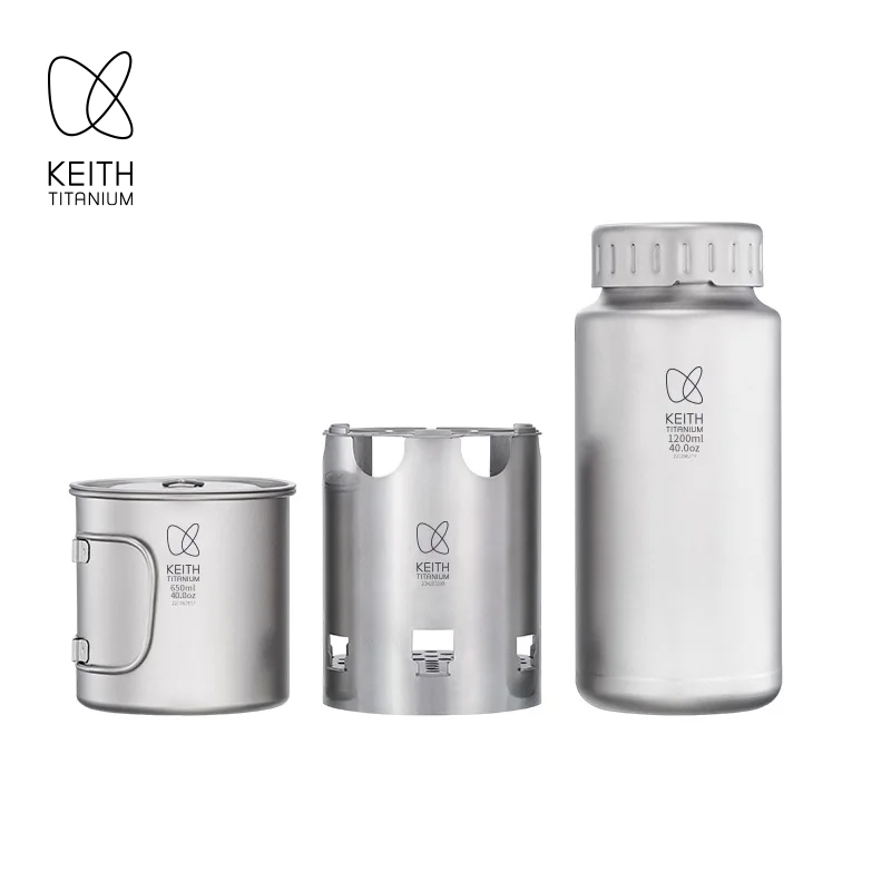 KEITH Pure Titanium Nesting Ca - огляд і ціна Outdoor Camping Stove Wood