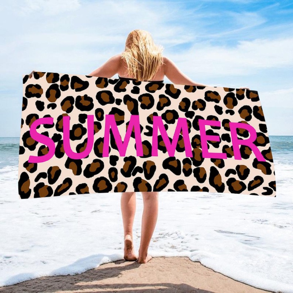 Leopard Print Bath Towel 70x14 - огляд і ціна Outdoor Camping Blanket