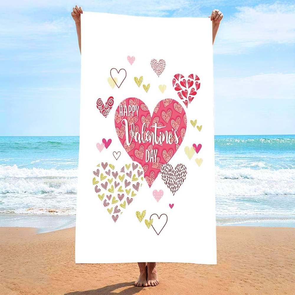 Heart Symbol Bath Towel 27x55i - огляд і ціна Outdoor Camping Blanket