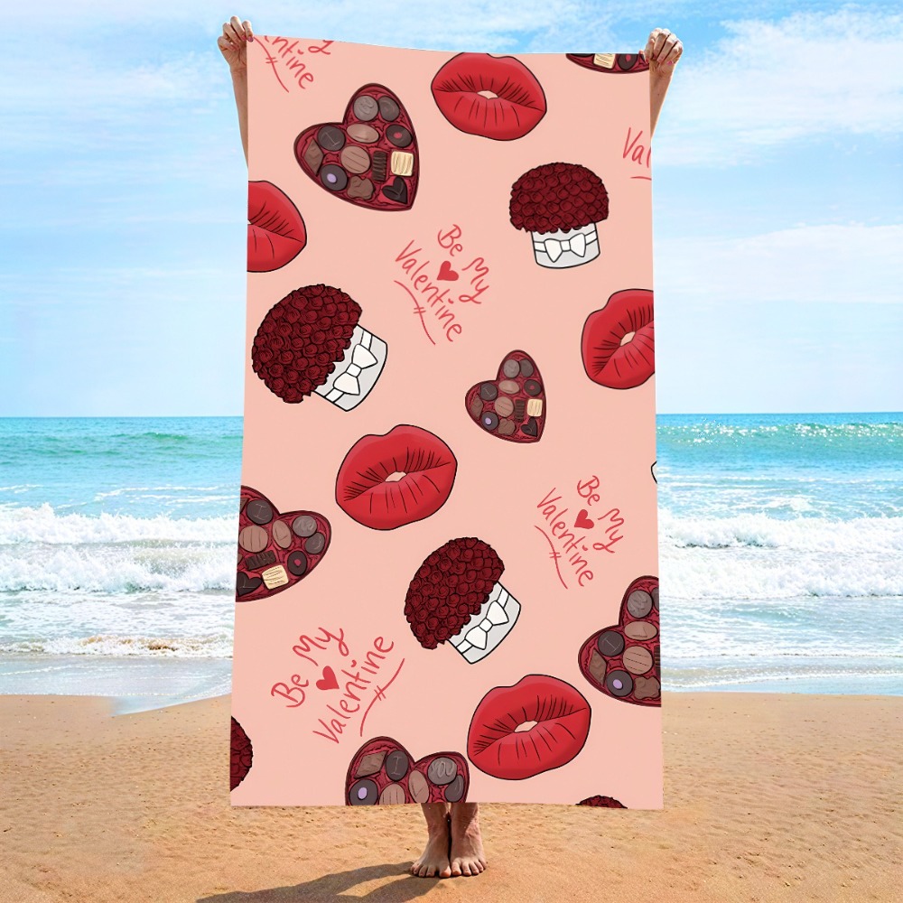 Heart Symbol Bath Towel 27x55i - огляд і ціна Outdoor Camping Blanket