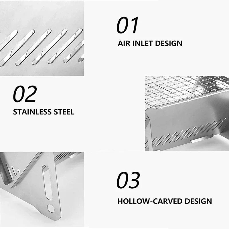 Portable Folding Barbecue Gril - огляд і ціна Outdoor Camping Gas Heater