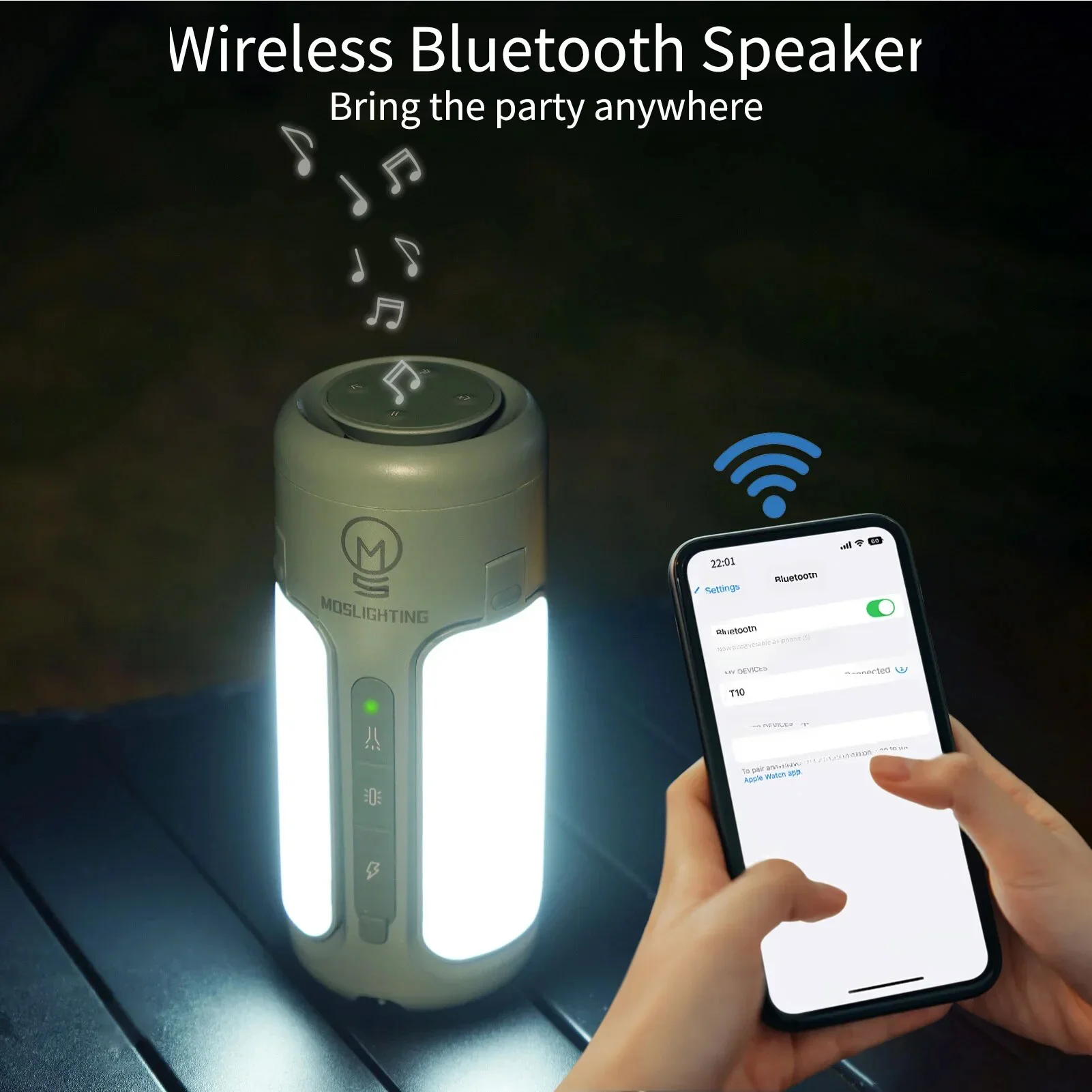 MOSLIGHTING Portable Bluetooth - огляд і ціна Zd Outdoor Camping